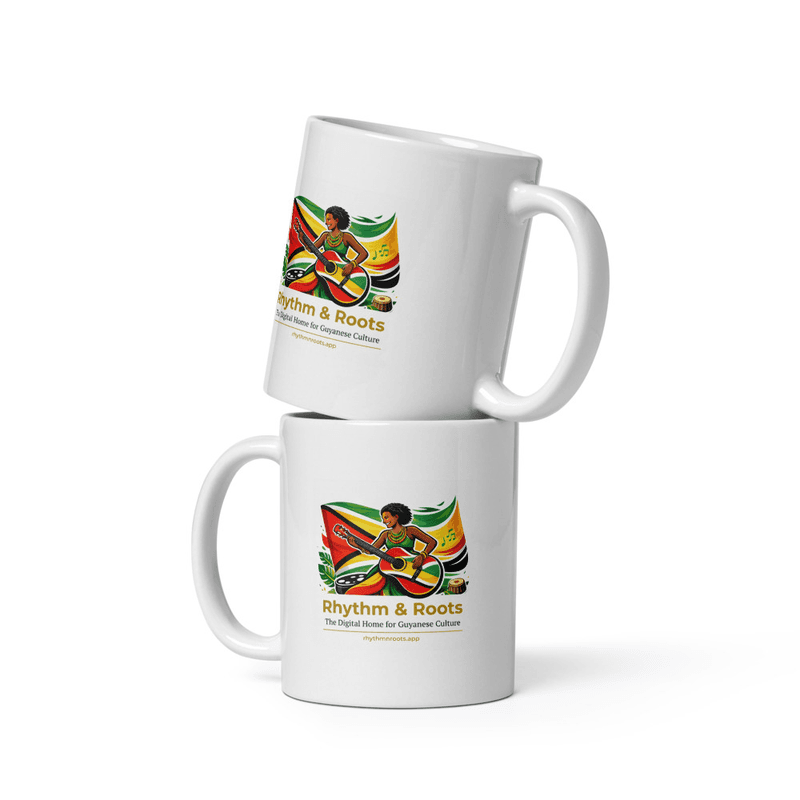 R&R Guyana White glossy mug